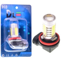  Светодиодная автомобильная лампа DLED H8 - 6W (с линзой) (2шт.)