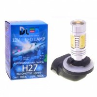 Светодиодная автомобильная лампа DLED H27 - 881 - 6.5W + Линза (2шт.)